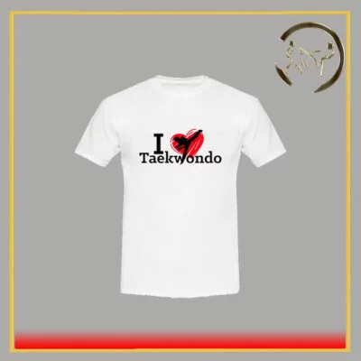 تیشرت طرح I love taekwondo