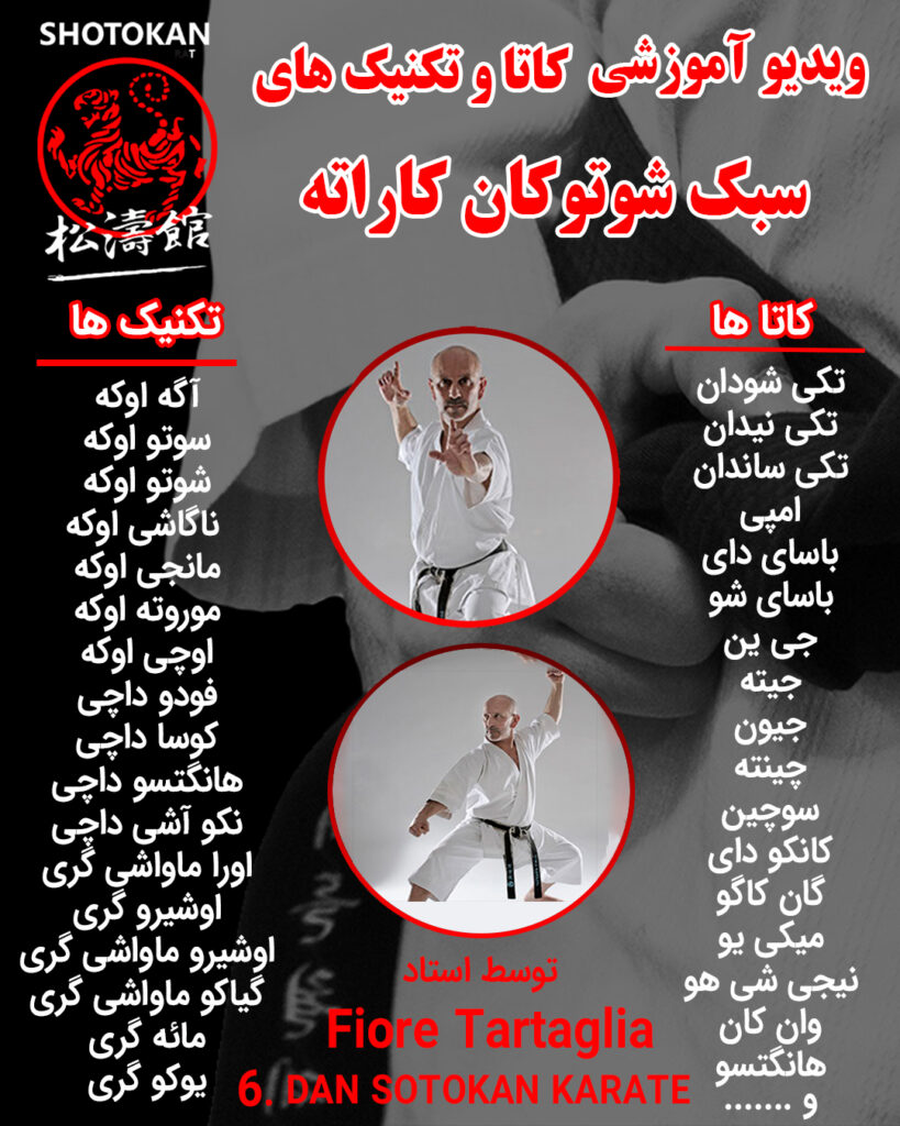 آموزش کاتا و تکنیک های شوتوکان کاراته