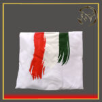 شلوار سفید پرچم دار